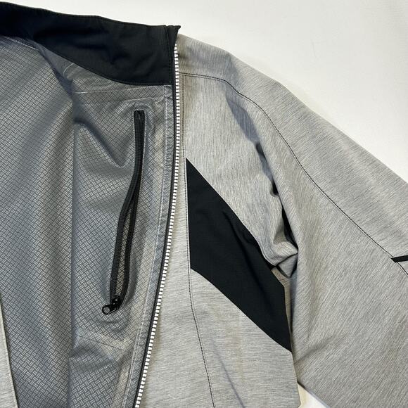 FootJoy DryJoys Golf Jacket Women's XL Gray Waterproof Windproof FJ Rain Shell - Picture 14 of 16